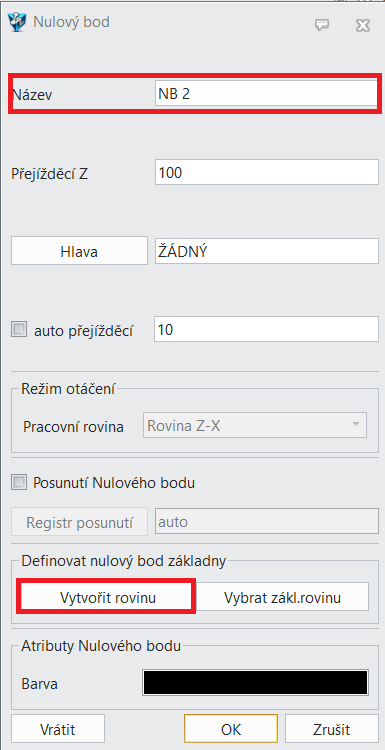 Nulový bod v CAM prostředí ZW3D - 3