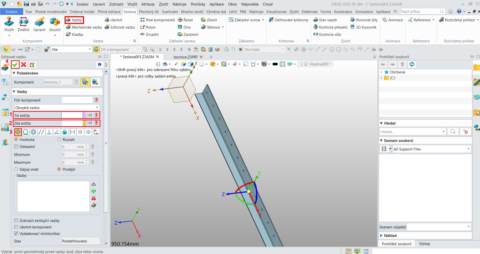 Tvorba sestavy - krok 4