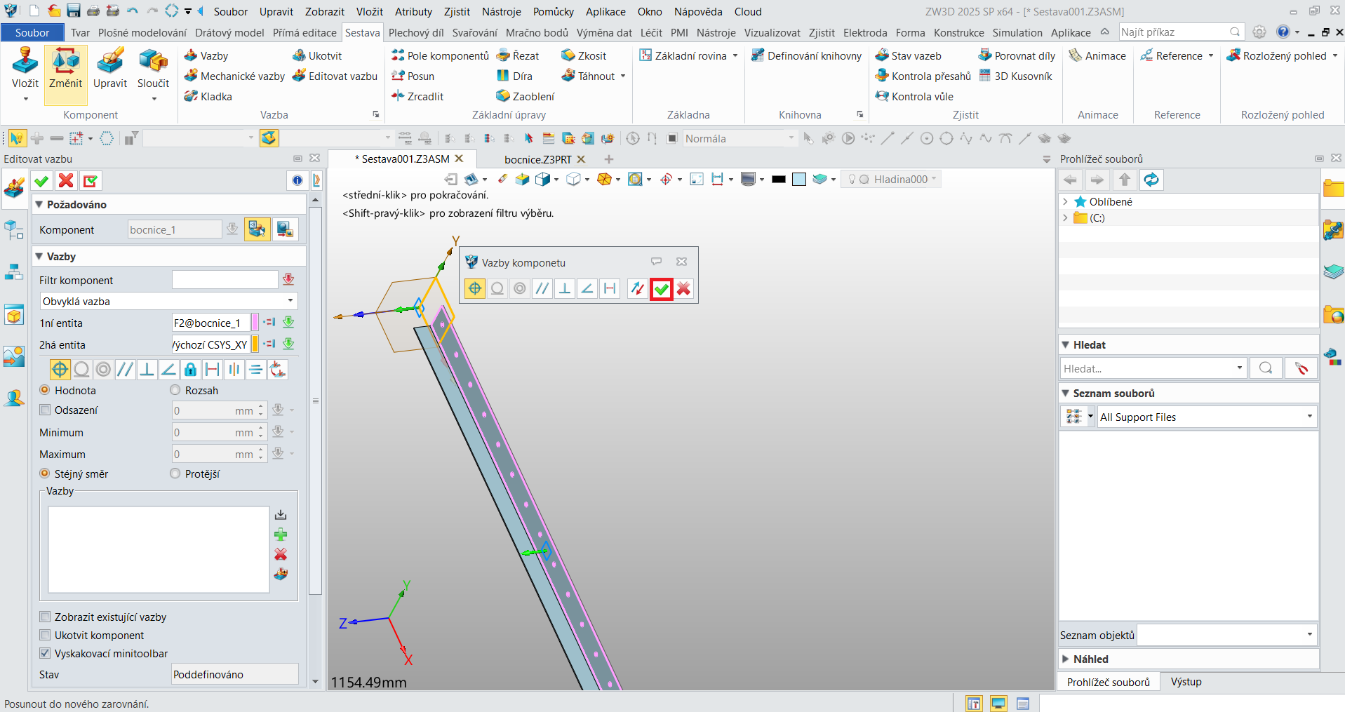 Tvorba sestavy - krok 4