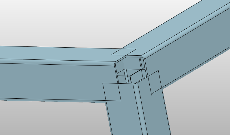 Modul konstrukce v ZW3D - kolize rohů