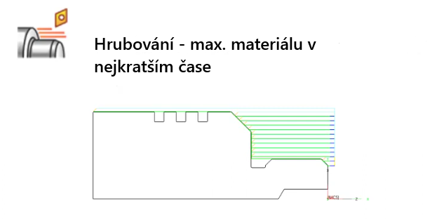 ZW3D CAM soustružení - hrubování soustružení
