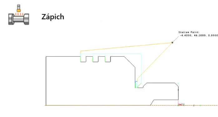 ZW3D CAM soustružení - zápich