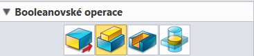 Tvorba vysunutí v ZW3D - Booleanovské tvary - přidat menu