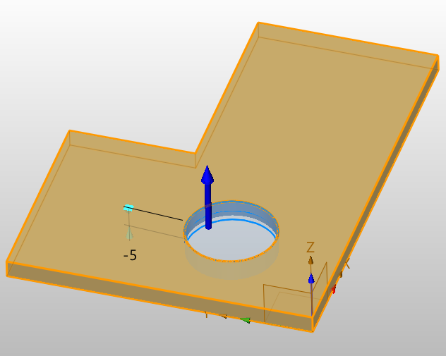 Tvorba vysunutí v ZW3D - Booleanovské tvary - odstranit