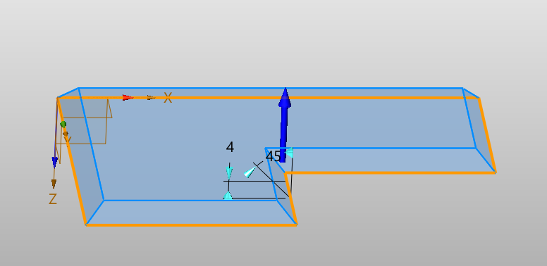 Tvorba vysunutí v ZW3D - Úkos konstantní model