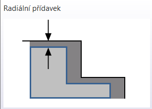 ZW3D CAM soustružení - přídavek obrábění radiální