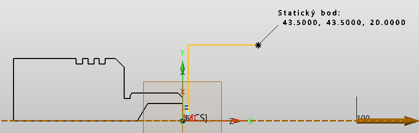 ZW3D CAM soustružení - statický bod